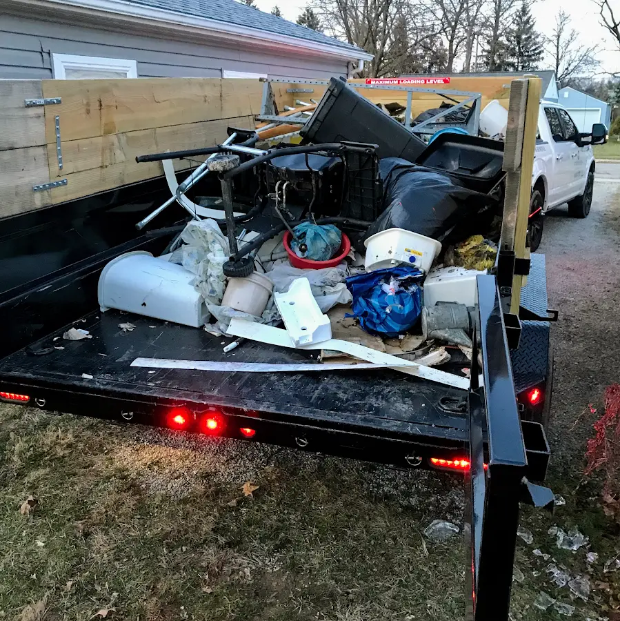 Roll-off dumpster delivered to a residential driveway in Blue Ash